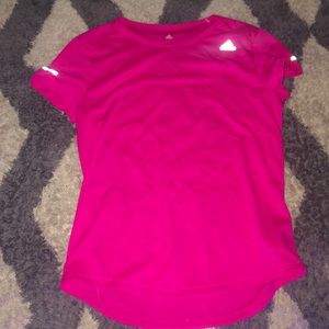 NWT adidas pink running shirt